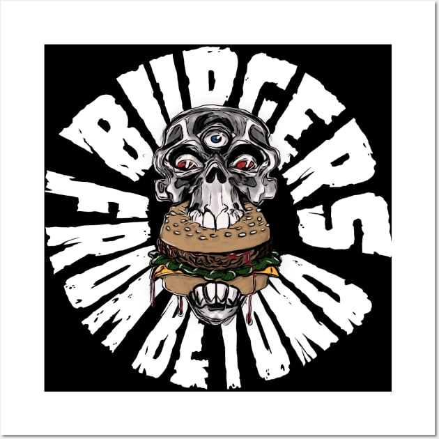 Burgers From Beyond Wall Art by GodsBurden